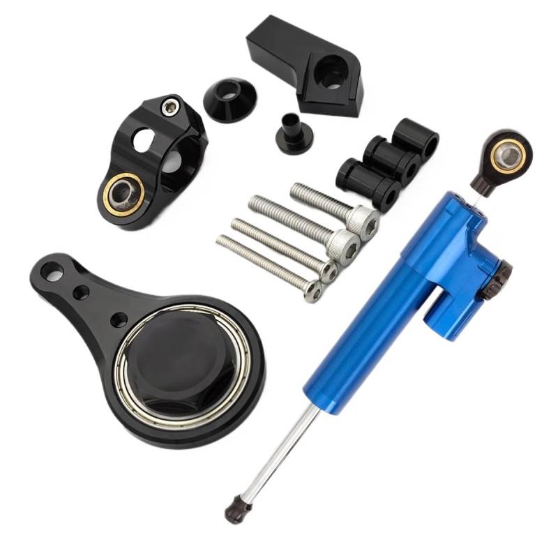 Motorrad Lenkungsdämpfer Für Ka&wasaki ZX636 ZX-6R 2005-2006 Motorräder Lenkung Stabilisieren Dämpfer Halterung Unterstützung Halter Kit Set Motorrad Zubehör von TJKIB