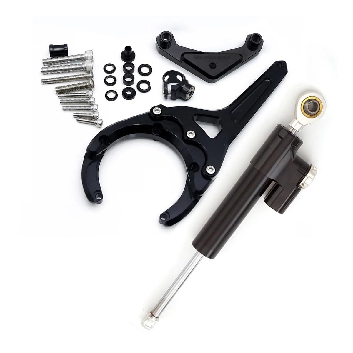 Motorrad Lenkungsdämpfer Für SU&ZUKI GSXS1000/F 2016-2023 2019 2018 2017 2016 Lenkungsdämpfer Motorrad Stabilisieren Dämpfer Halterung Montage Kit von TJKIB