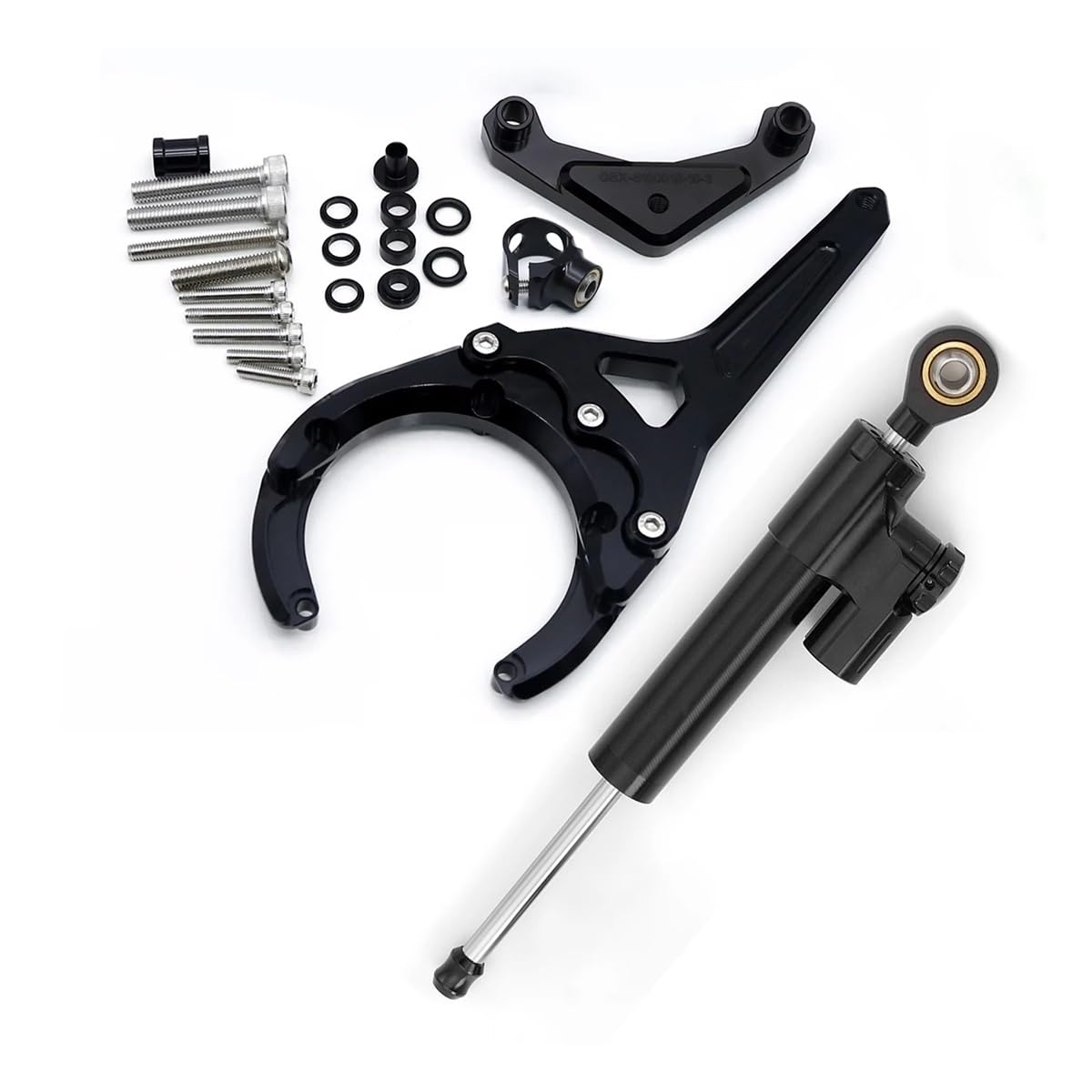 Motorrad Lenkungsdämpfer Für SU&ZUKI GSXS1000/F 2016-2023 2019 2018 2017 2016 Lenkungsdämpfer Motorrad Stabilisieren Dämpfer Halterung Montage Kit von TJKIB