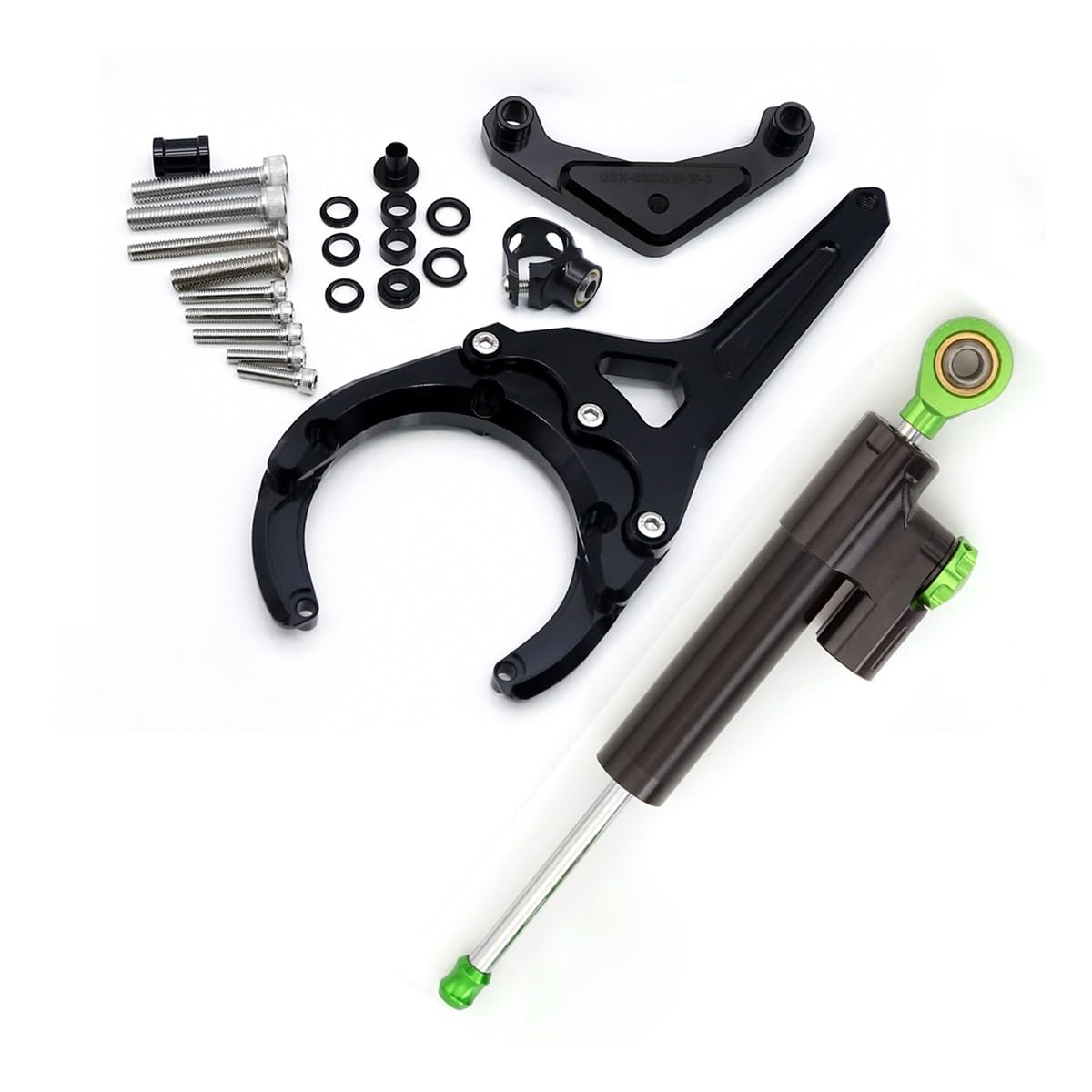 Motorrad Lenkungsdämpfer Für SU&ZUKI GSXS1000/F 2016-2023 2019 2018 2017 2016 Lenkungsdämpfer Motorrad Stabilisieren Dämpfer Halterung Montage Kit von TJKIB