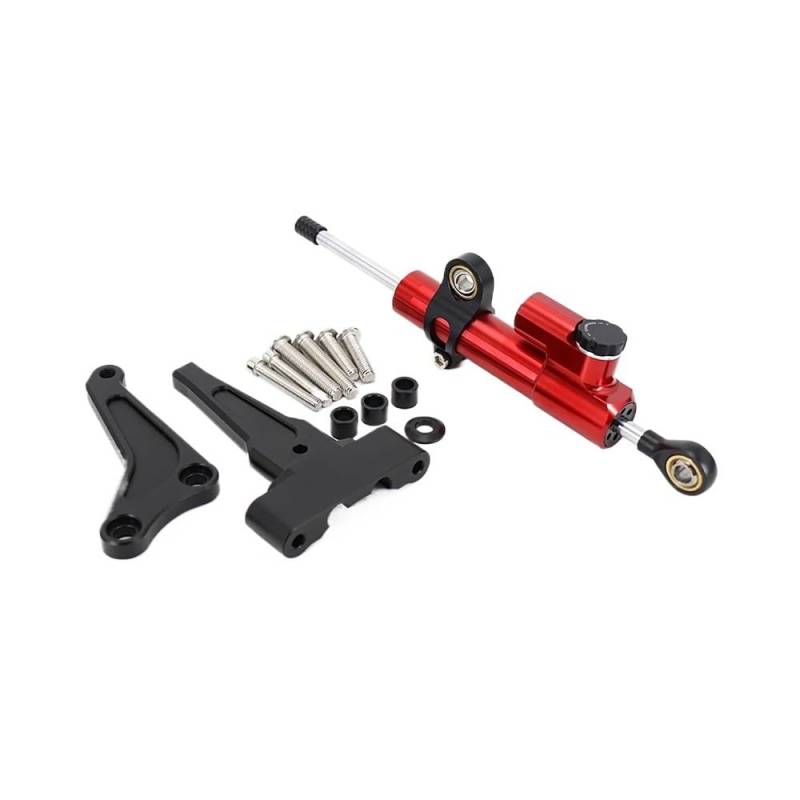 Motorrad Lenkungsdämpfer Für Street Triple 765RS 765R Für Street Triple 1200RS 1200 RS Motorrad Lenkung Dämpfer Stabilisator Halterung Montage Kit von TJKIB