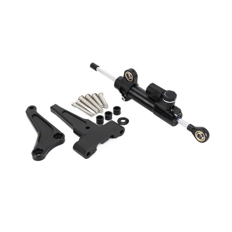 Motorrad Lenkungsdämpfer Für Street Triple 765RS 765R Für Street Triple 1200RS 1200 RS Motorrad Lenkung Dämpfer Stabilisator Halterung Montage Kit von TJKIB