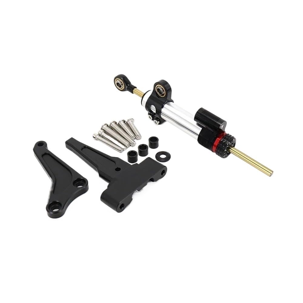 Motorrad Lenkungsdämpfer Für Street Triple 765RS 765R Für Street Triple 1200RS 1200 RS Motorrad Lenkung Dämpfer Stabilisator Halterung Montage Kit von TJKIB