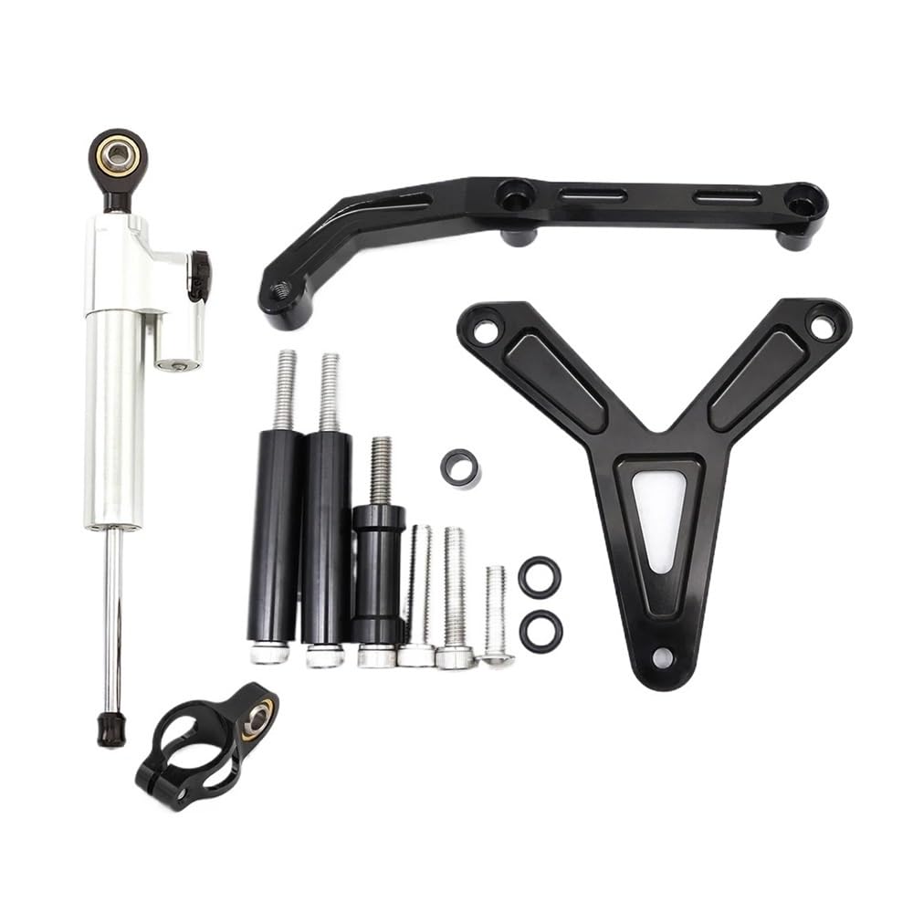 Motorrad Lenkungsdämpfer Für Yam&aha FJ-09 MT-09 Für Tracer 2021-2023 Motorrad Lenkung Dämpfer Stabilisator Halterung Unterstützung Kit Motorrad Zubehör von TJKIB