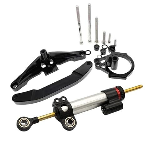 Motorrad Lenkungsdämpfer Für Yam&aha FZ1 FZ1N Für FAZER 2006 2007 2008 2009-2015 Einstellbare Motorrad Stabilisator Lenkung Dämpfer Halterung Unterstützung Kit von TJKIB