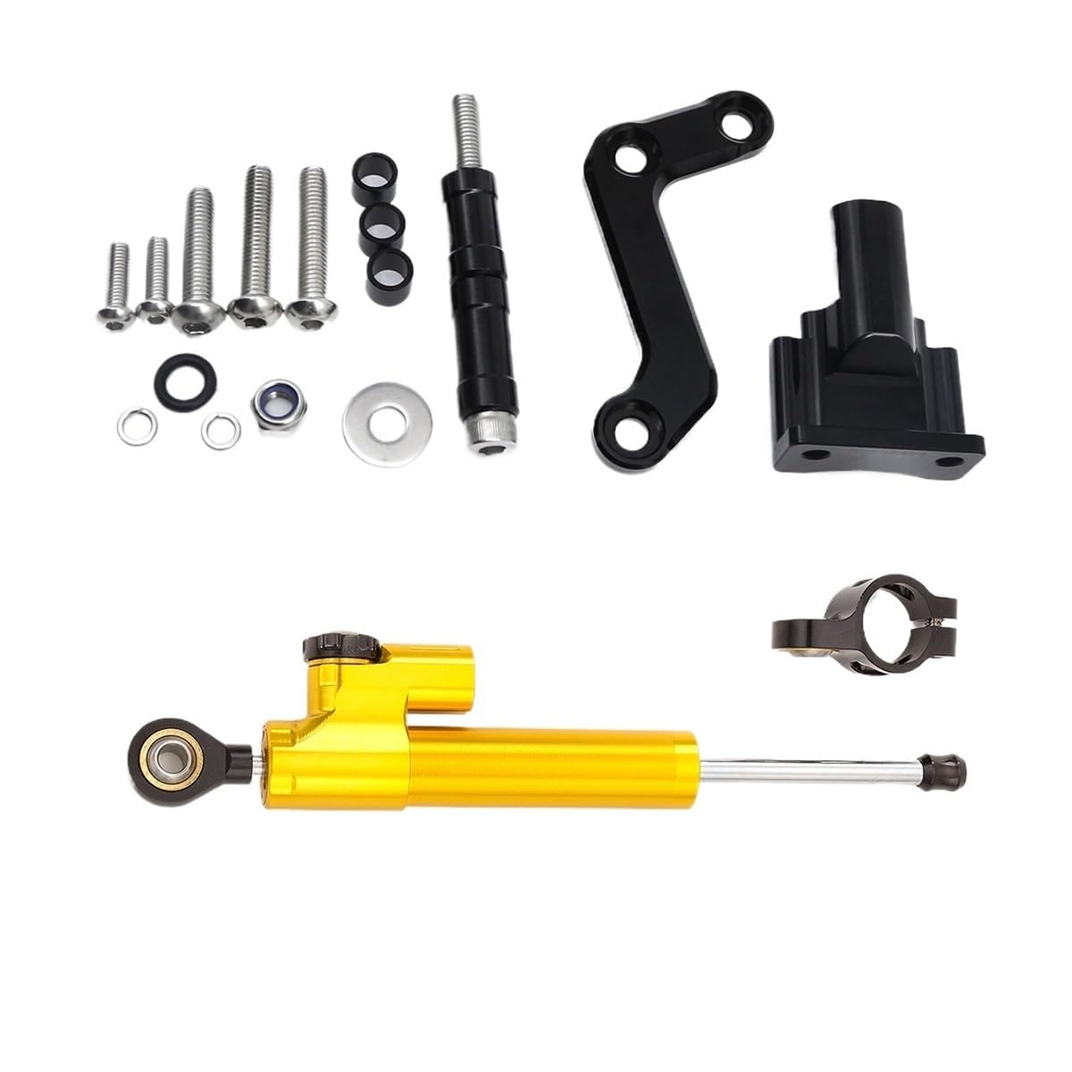 Motorrad Lenkungsdämpfer Für Yam&aha MT-03 2020-2023 Motorrad Lenkung Dämpfer Stabilisator Halterung Unterstützung Kit Motorrad Stoßdämpfer von TJKIB