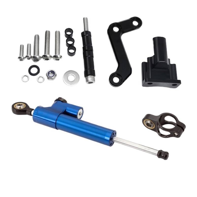 Motorrad Lenkungsdämpfer Für Yam&aha MT-03 2020-2023 Motorrad Lenkung Dämpfer Stabilisator Halterung Unterstützung Kit Motorrad Stoßdämpfer von TJKIB