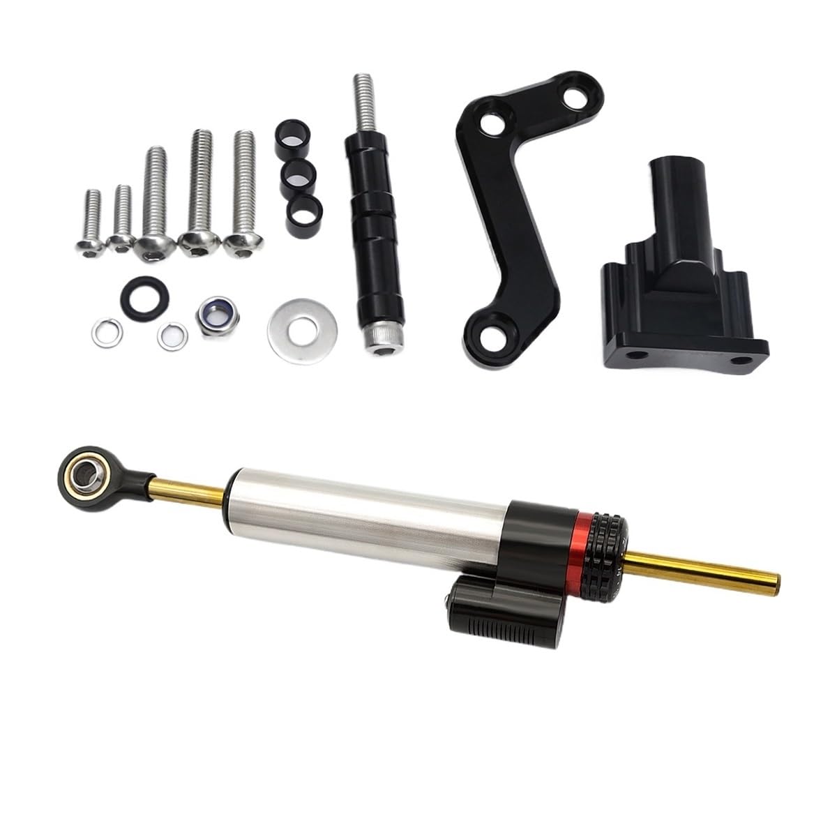 Motorrad Lenkungsdämpfer Für Yam&aha MT-03 2020-2023 Motorrad Lenkung Dämpfer Stabilisator Halterung Unterstützung Kit Motorrad Stoßdämpfer von TJKIB