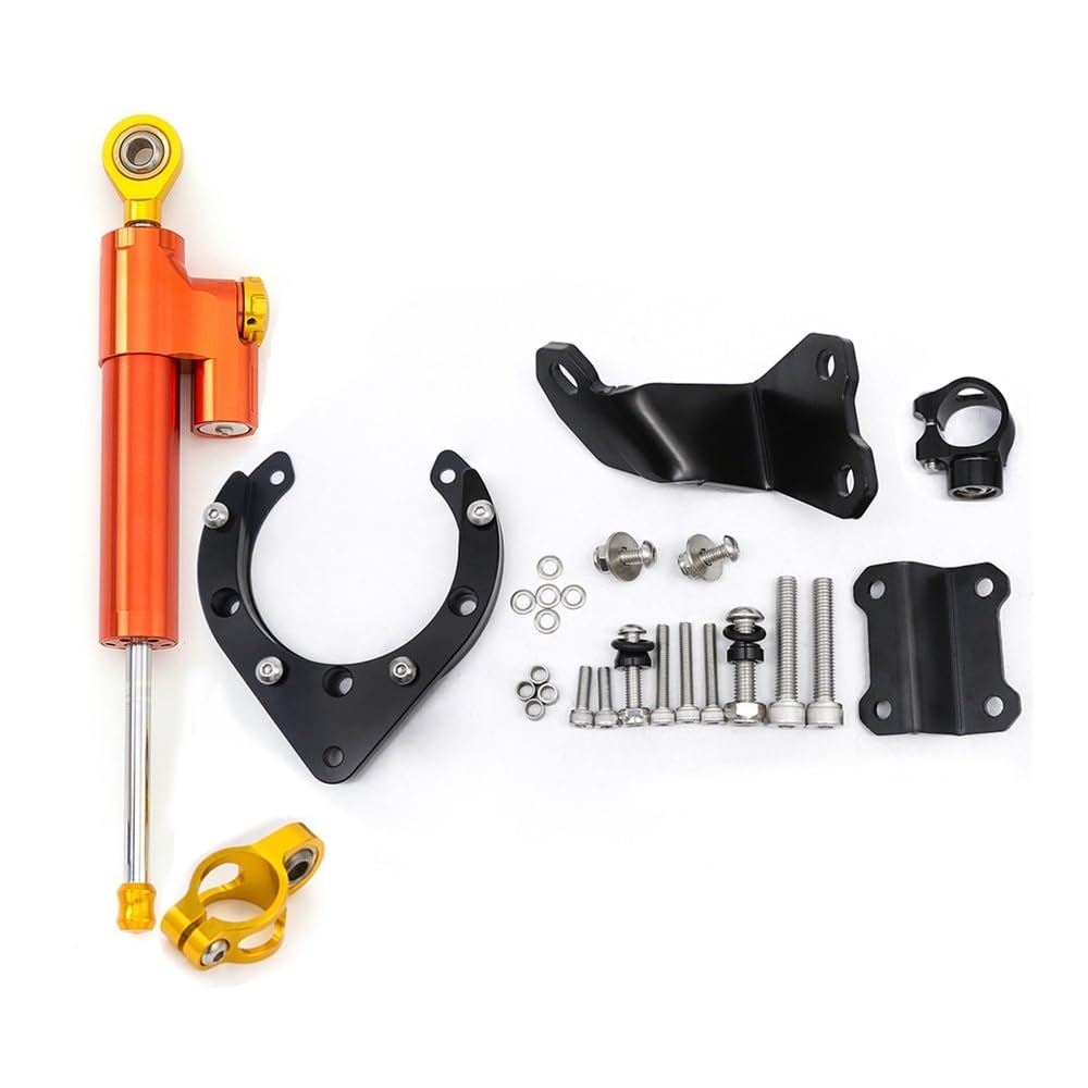 Motorrad Lenkungsdämpfer Für Yam&aha MT07 FZ07 2020-2023 Lenkungsdämpfer Motorrad Stabilisieren Dämpfer Halterung Montage Kit Motorrad Zubehör von TJKIB