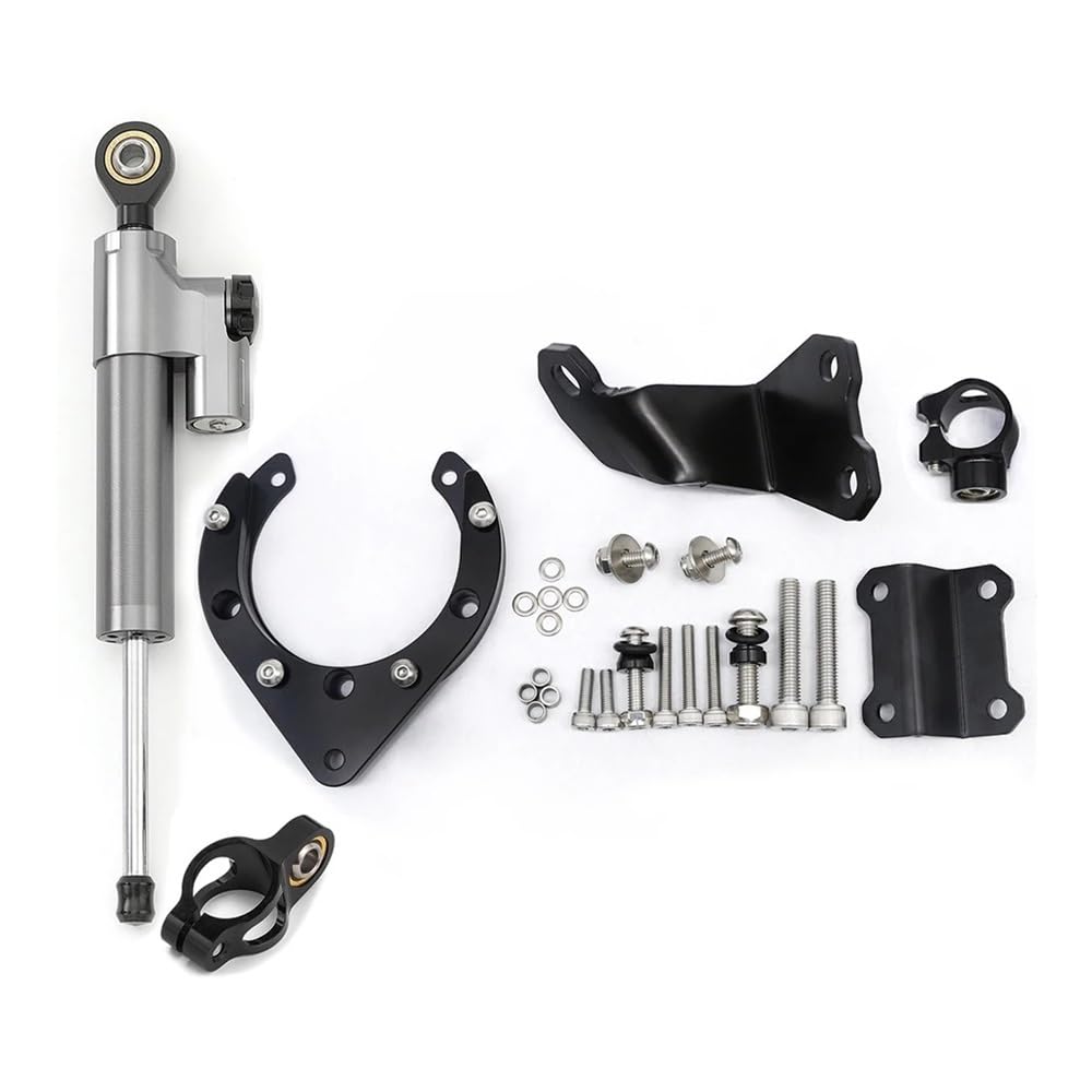 Motorrad Lenkungsdämpfer Für Yam&aha MT07 FZ07 2020-2023 Lenkungsdämpfer Motorrad Stabilisieren Dämpfer Halterung Montage Kit Motorrad Zubehör von TJKIB