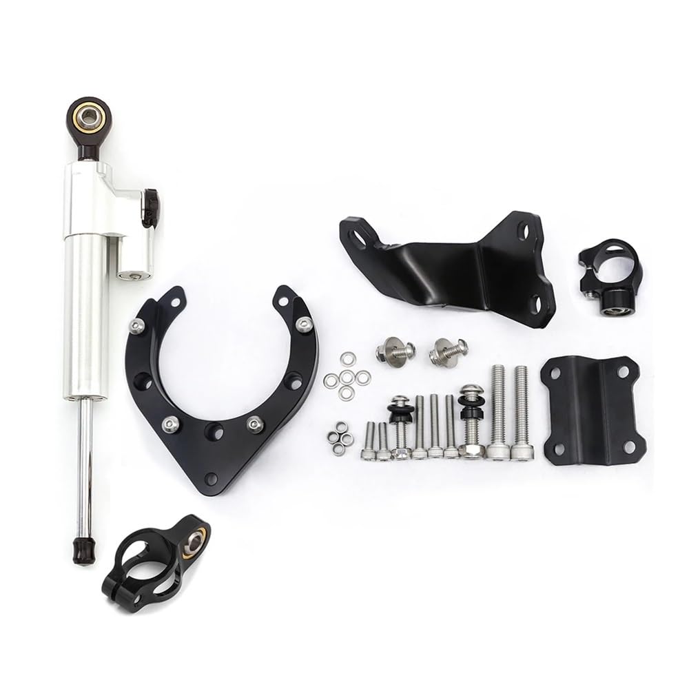 Motorrad Lenkungsdämpfer Für Yam&aha MT07 FZ07 2020-2023 Lenkungsdämpfer Motorrad Stabilisieren Dämpfer Halterung Montage Kit Motorrad Zubehör von TJKIB