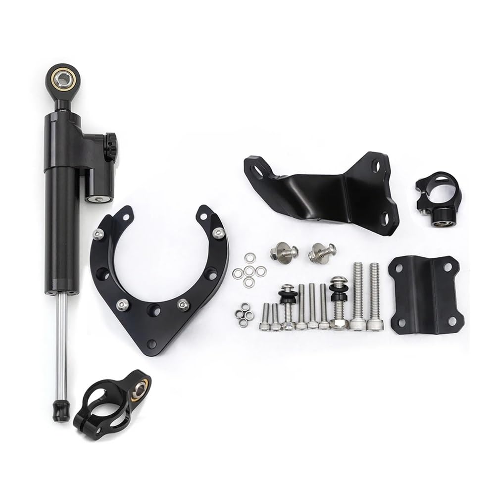 Motorrad Lenkungsdämpfer Für Yam&aha MT07 FZ07 2020-2023 Motorrad Lenkung Dämpfer Stabilisator Halterung Montage Unterstützung Kit Halter Motorrad Zubehör von TJKIB