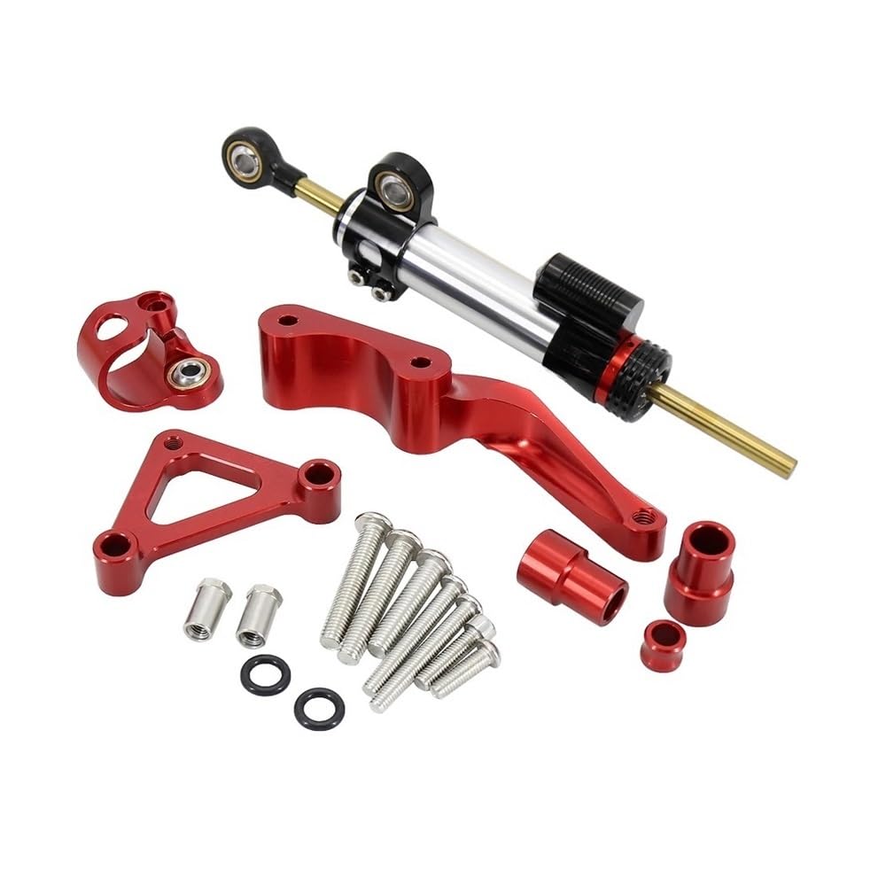 Motorrad Lenkungsdämpfer Motorrad Für Du&Cati 696 796 795 Lenkung Stabilisieren Dämpfer Montage Halterung Kit Motorrad Lenkung Dämpfer Stabilisator von TJKIB