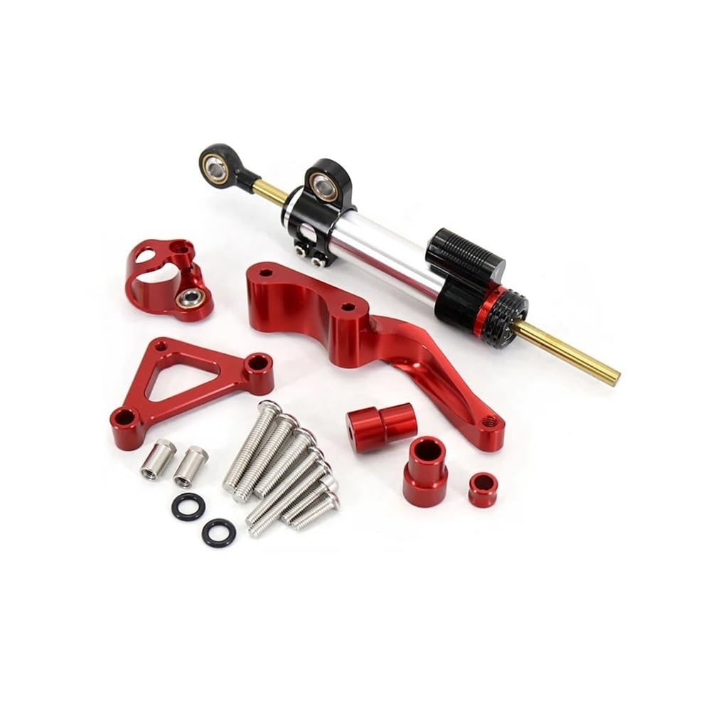 Motorrad Lenkungsdämpfer Motorrad Für Du&Cati 795 796 Für Monster 696 2008-up Lenkung Dämpfer Stabilisator Halterung Unterstützung Kit Motorrad Zubehör von TJKIB