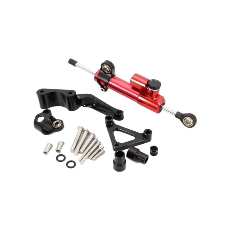 Motorrad Lenkungsdämpfer Motorrad Lenkung Dämpfer Stabilisator Halterung Unterstützung Kit Für Du&Cati Für Monster 696 795 796 2008-up Motorrad Zubehör von TJKIB