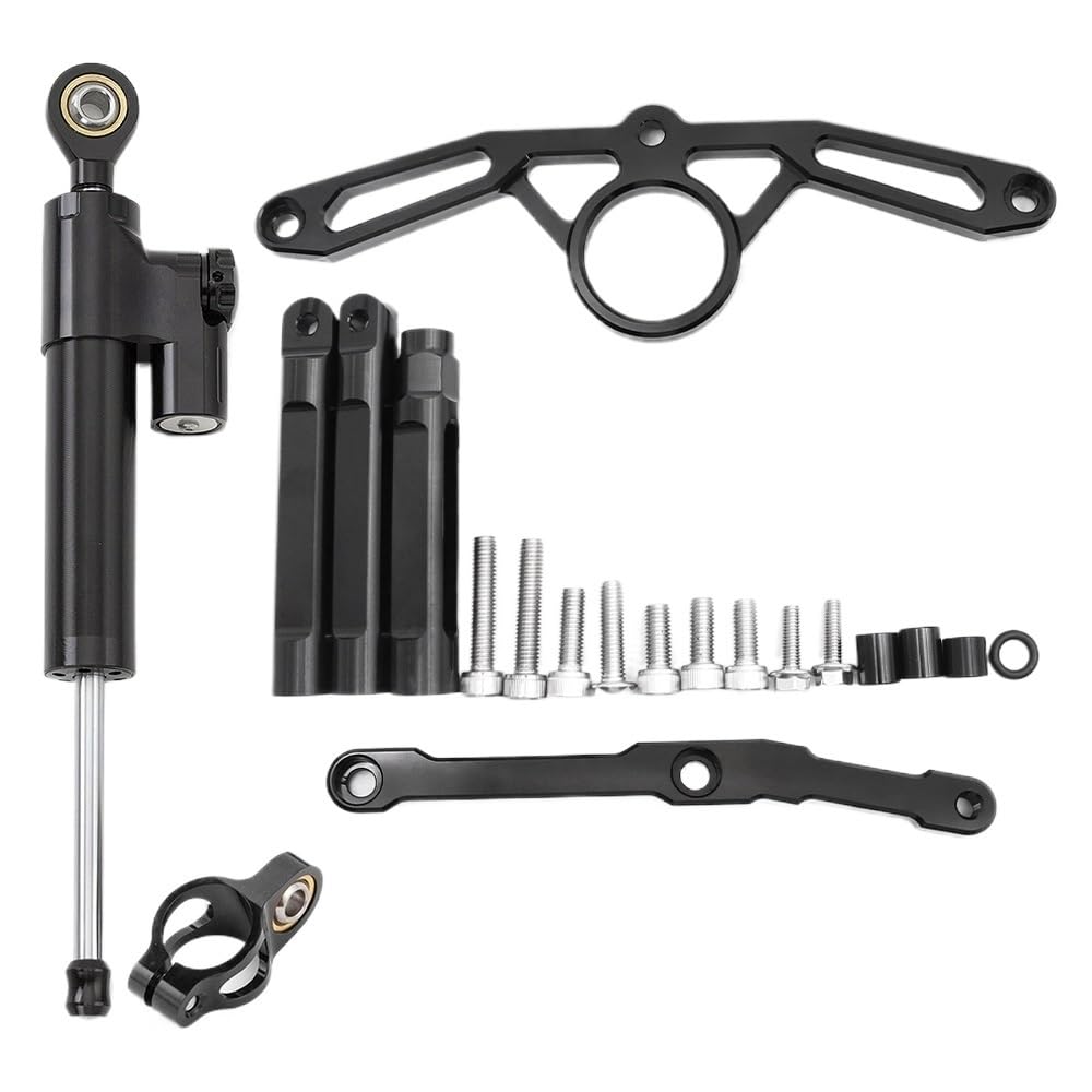 Motorrad Lenkungsdämpfer Motorrad Lenkungsdämpfer Für Yam&aha MT09 FZ09 2021-2023 Stabilisator Halterung Unterstützung Kit Halter Motorrad Zubehör von TJKIB