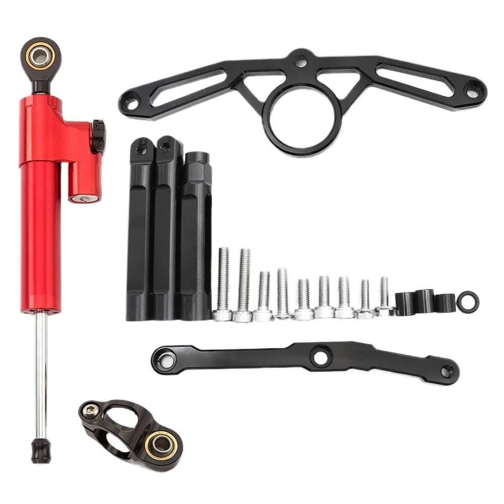 Motorrad Lenkungsdämpfer Motorrad Lenkungsdämpfer Für Yam&aha MT09 FZ09 2021-2023 Stabilisator Halterung Unterstützung Kit Halter Motorrad Zubehör von TJKIB