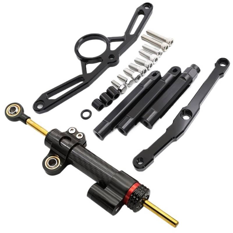 Motorrad Lenkungsdämpfer Motorrad Lenkungsdämpfer Für Yam&aha MT09 FZ09 2021-2023 Stabilisator Halterung Unterstützung Kit Halter Motorrad Zubehör von TJKIB