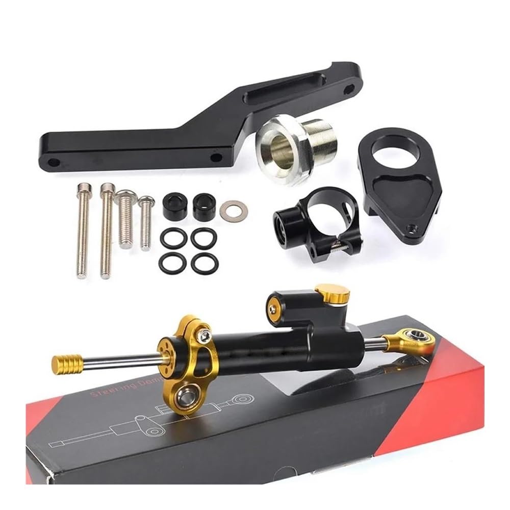 Motorrad Lenkungsdämpfer Motorrad Lenkungsdämpfer Stabilisator & Halterung Kit Für Ka&wasaki Für Ninja ZX-6R ZX6R 2009-2022 ZX 6R 636 Motorradzubehör von TJKIB