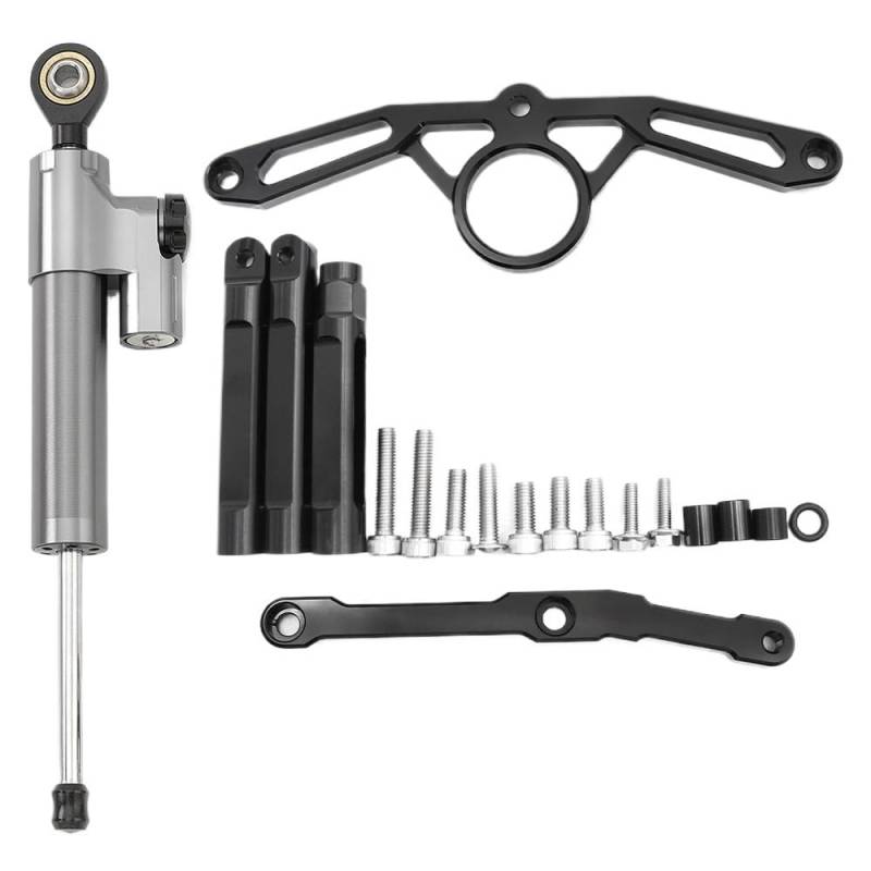 Motorrad Lenkungsdämpfer Motorrad Stabilisator Lenkung Dämpfer Halterung Kit Unterstützung FÜR Yam&aha MT09 MT 09 2021 2022 2023 Motorrad Zubehör von TJKIB