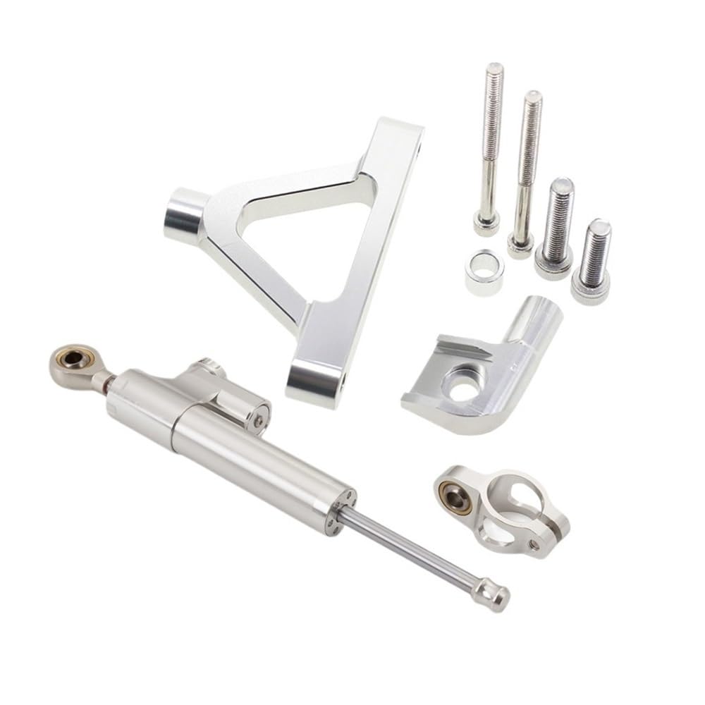 Motorrad Lenkungsdämpfer Motorräder Dämpfer Lenkung Für Ka&wasaki ZX6R 2007-2008 Stabilisieren Dämpfer Halterung Montage Unterstützung Halter Kit Set von TJKIB