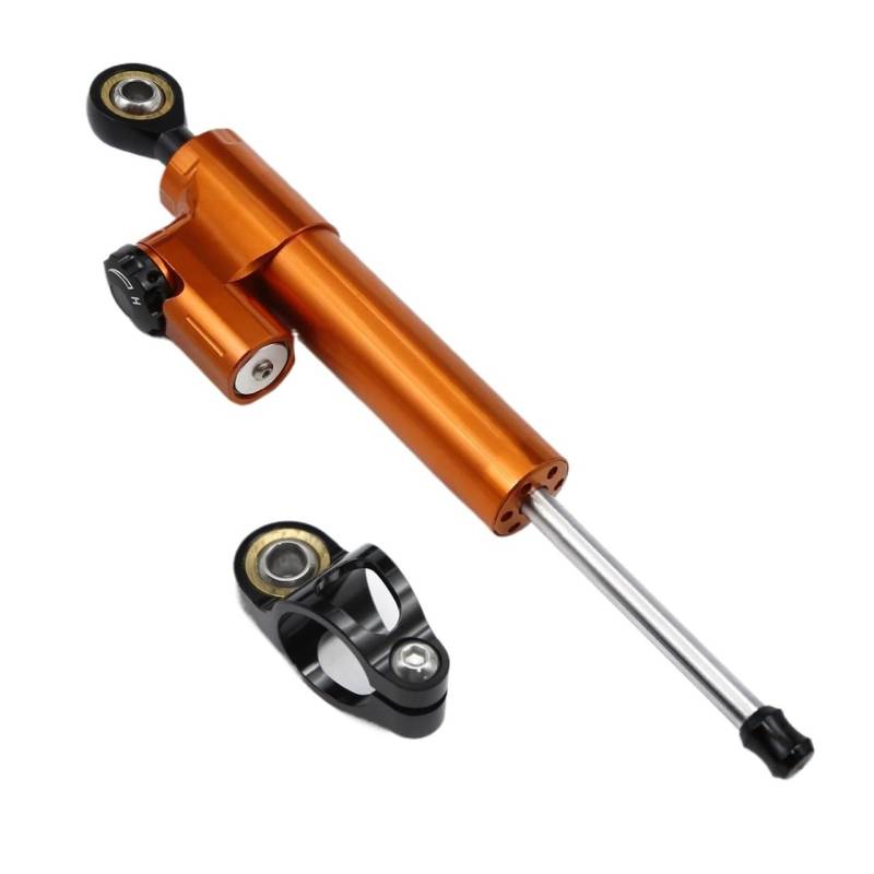 Motorrad Lenkungsdämpfer Universal Für Yam&aha Für Ka&wasaki Für Für Du&Cati Für SU&ZUKI Motorrad Einstellbare Lenkung Dämpfer Stabilisator Halterung Kit von TJKIB