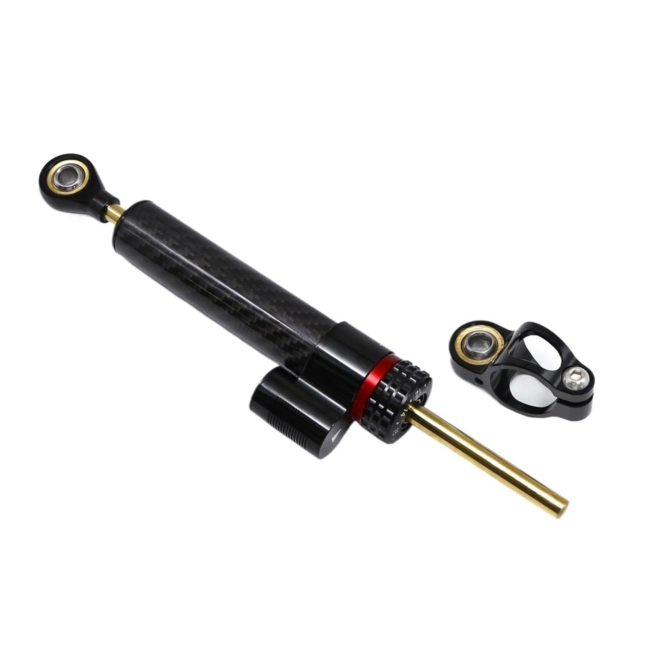 Motorrad Lenkungsdämpfer Universal Für Yam&aha Für Ka&wasaki Für Für Du&Cati Für SU&ZUKI Motorrad Einstellbare Lenkung Dämpfer Stabilisator Halterung Kit von TJKIB