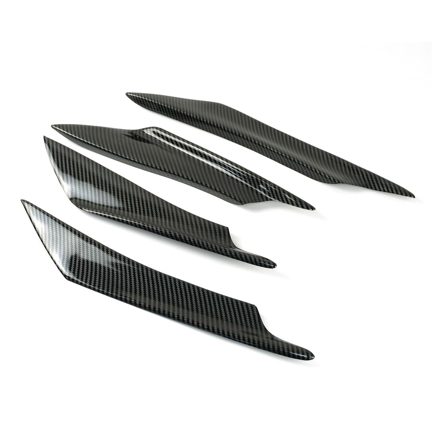 Seitendeflektor Verkleidung Spoiler Universal Motorrad Winglet Frontflügel Luftleitsatz 4 STK Carbon Fiber Für Yam&aha R3 Für SU&ZUKI Für Kaw&asaki Für H2 Roller von TJKIB