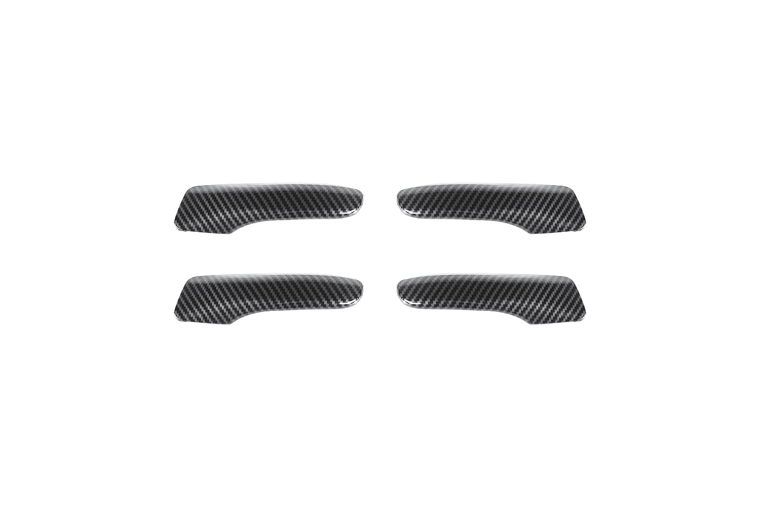 Innenraum Türgriff innen passend/Passend for Dodge Charger/for Chrysler 300C 2011+ Autotürgriff-Dekorationsabdeckung Zieraufkleber Aufkleber Zubehör Carbonfaser-Look(Carbon Fiber Look) von TKDCKF