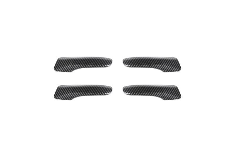 Innenraum Türgriff innen passend/Passend for Dodge Charger/for Chrysler 300C 2011+ Autotürgriff-Dekorationsabdeckung Zieraufkleber Aufkleber Zubehör Carbonfaser-Look(Carbon Fiber Look) von TKDCKF