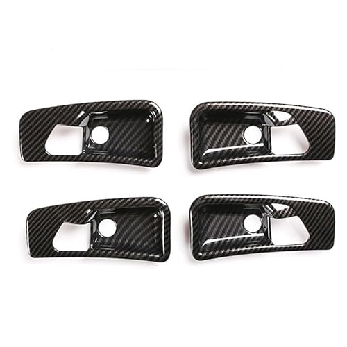 Innenraum Türgriff innen passend/Passend for Mercedes Benz G-Klasse W463 G63 G500 2007-2010, Carbonfaser-Auto-Styling, Dekorationsabdeckung for die innere Türgriffschale, Zubehör(Carbon fiber Color) von TKDCKF