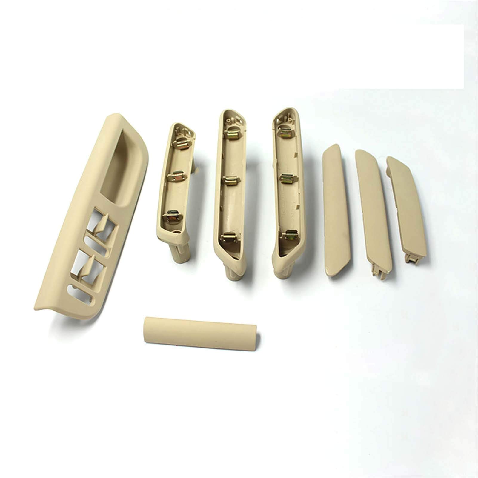 Innenraum Türgriff innen passend 1 Satz/Passend for VW Passat B5 B5.5 / Passend for Volks-Wagen Jetta Bora Golf 4 MK4 Autoabdeckungen Fensterheber-Knopfleiste Türgriff LHD-Zubehör(1 set beige A) von TKDCKF