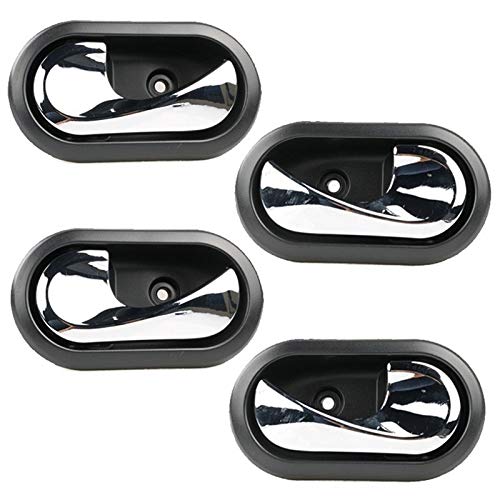 Innenraum Türgriff innen passend 4/2/1 stücke Auto Innen Tür Griffe Innen Innen Tür Knopf 8200733848 8200733847 /Fit for Duster Renault Logan 2012-2016(1 set 4pcs) von TKDCKF