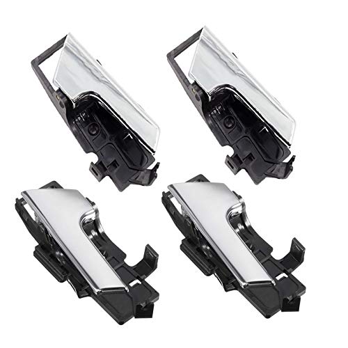 Innenraum Türgriff innen passend 4 PCS Links und Rechts/Fit for Pontiac G3 / Fit for Chevrolet AVEO 96462710 Innen Tür Griff Innen Tür Griff Auto Innen Griff Schüssel von TKDCKF