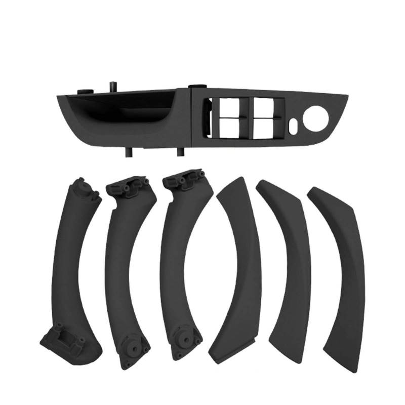 Innenraum Türgriff innen passend 9-teiliges Auto-Innentürgriff-Panel-Kit/Passend for BMW E90 E91 3er-Serie 2005-2012 318 320 323 325 328 Pull-Trim-Abdeckung(G 35.5cm Black 9Pc) von TKDCKF