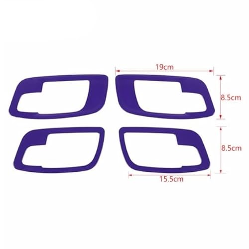 Innenraum Türgriff innen passend Aufkleber for die Dekoration der Innentürgriffschale im Auto/Passend for Dodge Charger/Passend for Chrysler 300C 2011-2022, Innenausstattung(PURPLE) von TKDCKF