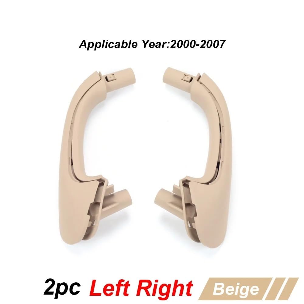 Innenraum Türgriff innen passend Auto-Innentür-Haltegriffe, Ersatz/Passend for Mercedes Benz W203 C-Klasse 2000-2007 2038101551(Beige set) von TKDCKF