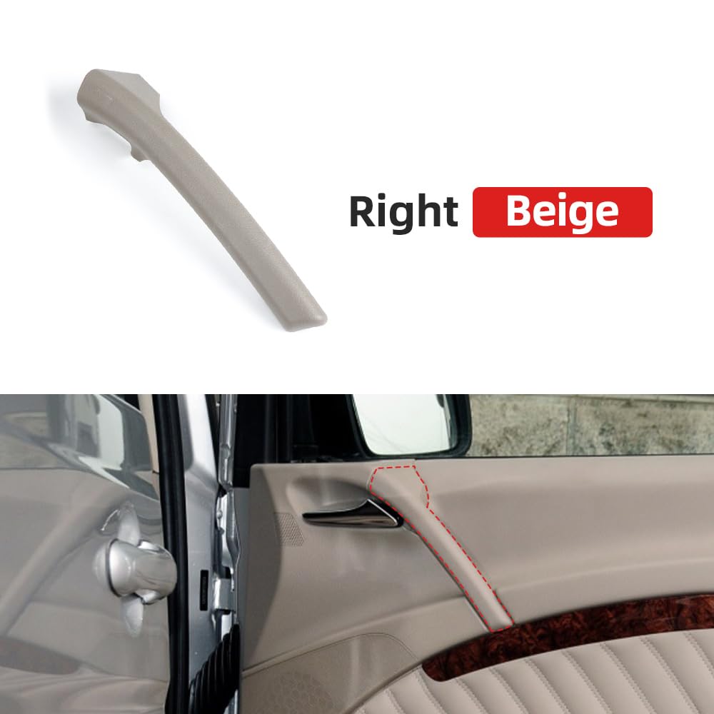 Innenraum Türgriff innen passend Auto-Innentürgriff, Armlehne, Innentürverkleidung, Zugverkleidung, Abdeckung/Passend for Mercedes Benz W639 W636 Viano Vito 6397270071(Beige Right Cover) von TKDCKF