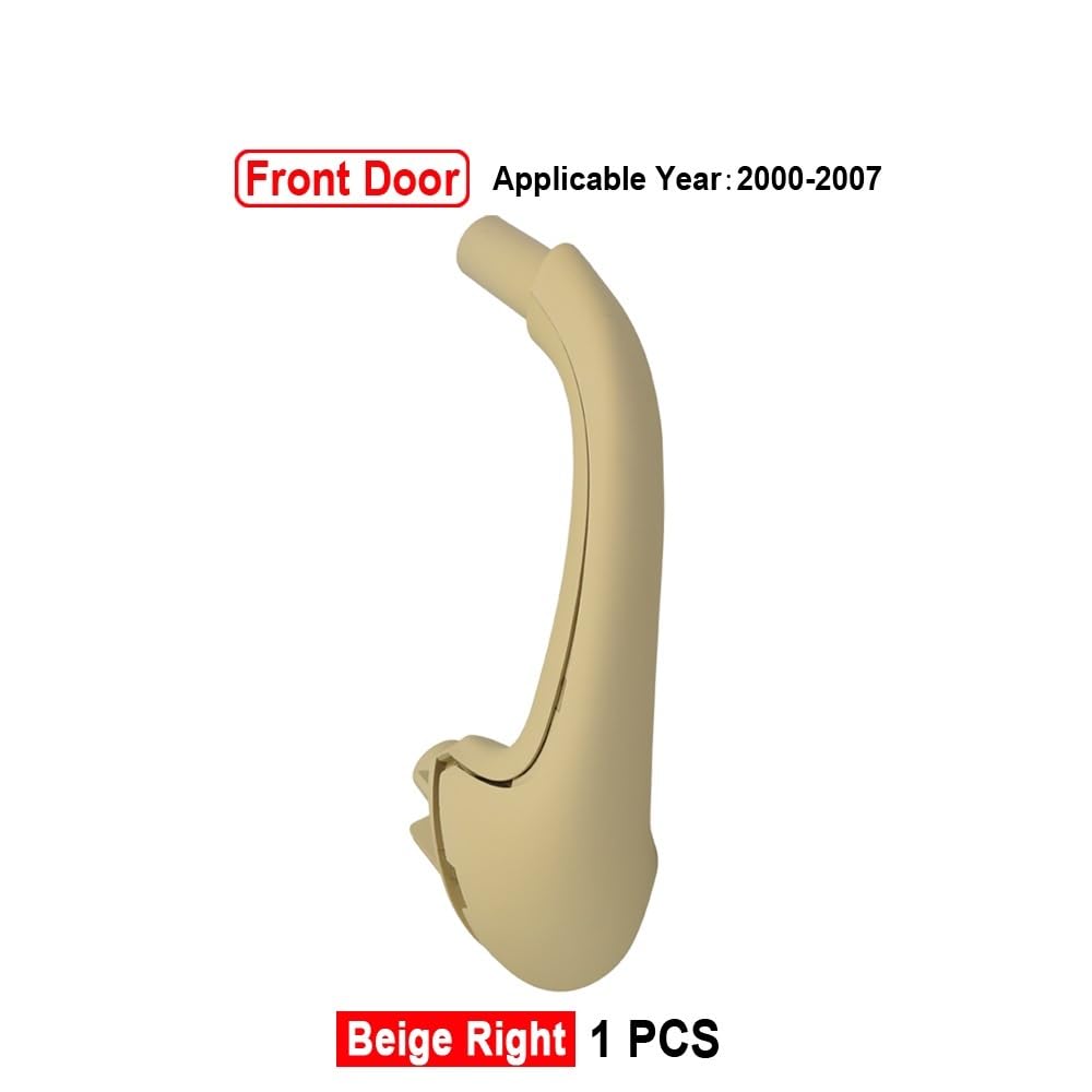 Innenraum Türgriff innen passend Auto-Innentürgriffabdeckung vorne links rechts Innenzubehör Griffe/Passend for Mercedes Benz W203 2000-2007(Beige-Right) von TKDCKF