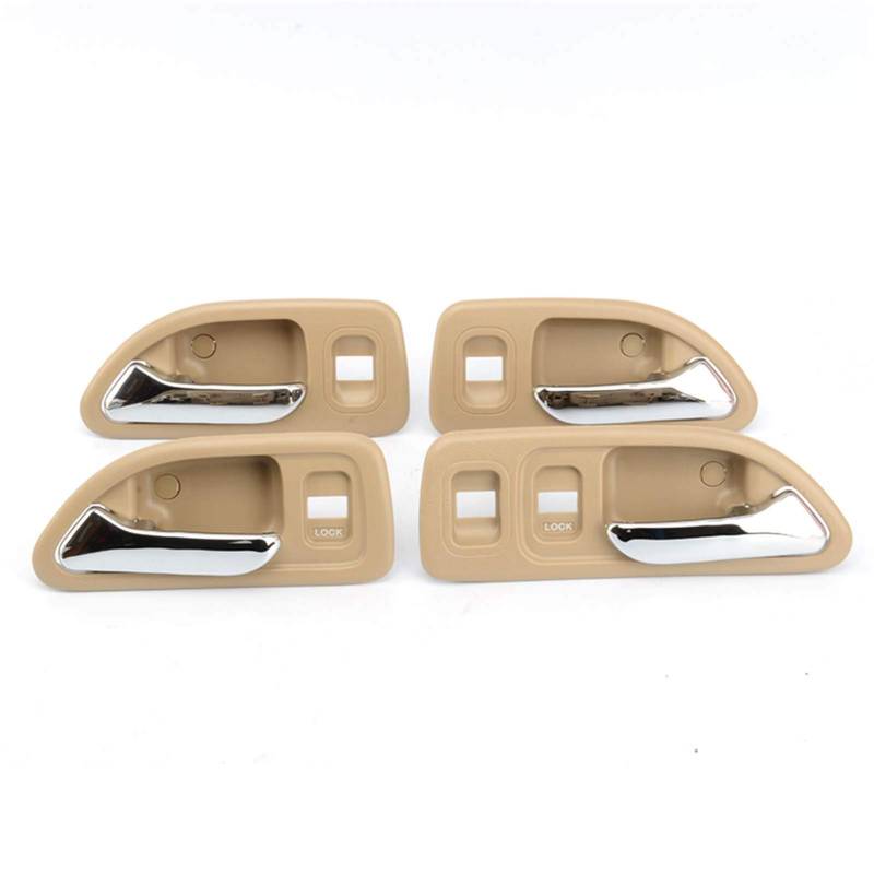 Innenraum Türgriff innen passend Auto-Styling Chrom-Innentürgriff Auto-Innentürgriff/Passend for HON.DA ACC.ORD 1994 1995 1996 1997 Schwarz Grau Braun(4PCS(Beige)) von TKDCKF