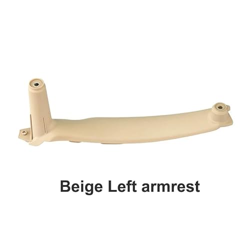 Innenraum Türgriff innen passend Auto links vorne Fahrerseite LHD Innentürgriff Innenverkleidung Pull Trim Abdeckung/Passend for BMW E70 E71 X5 X6 2007-2014(Beige left armrest) von TKDCKF