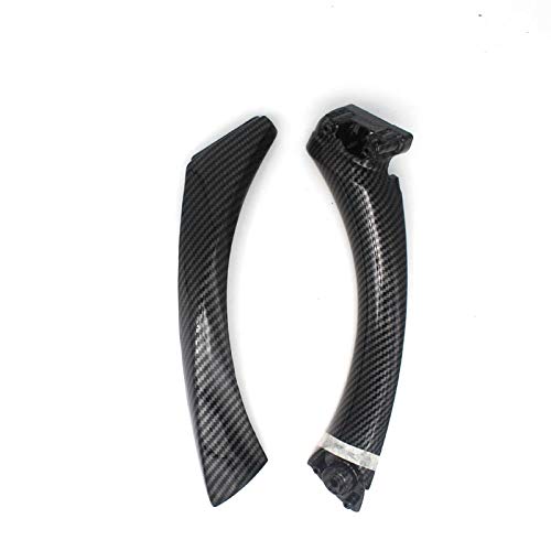 Innenraum Türgriff innen passend Grau Beige Schwarz Links Rechts Auto Innengriff Innentür Armlehne Panel Pull Trim Abdeckung/Fit for BMW 3 Serie E90 E91 328 330 335(Carbon fibre (left)) von TKDCKF