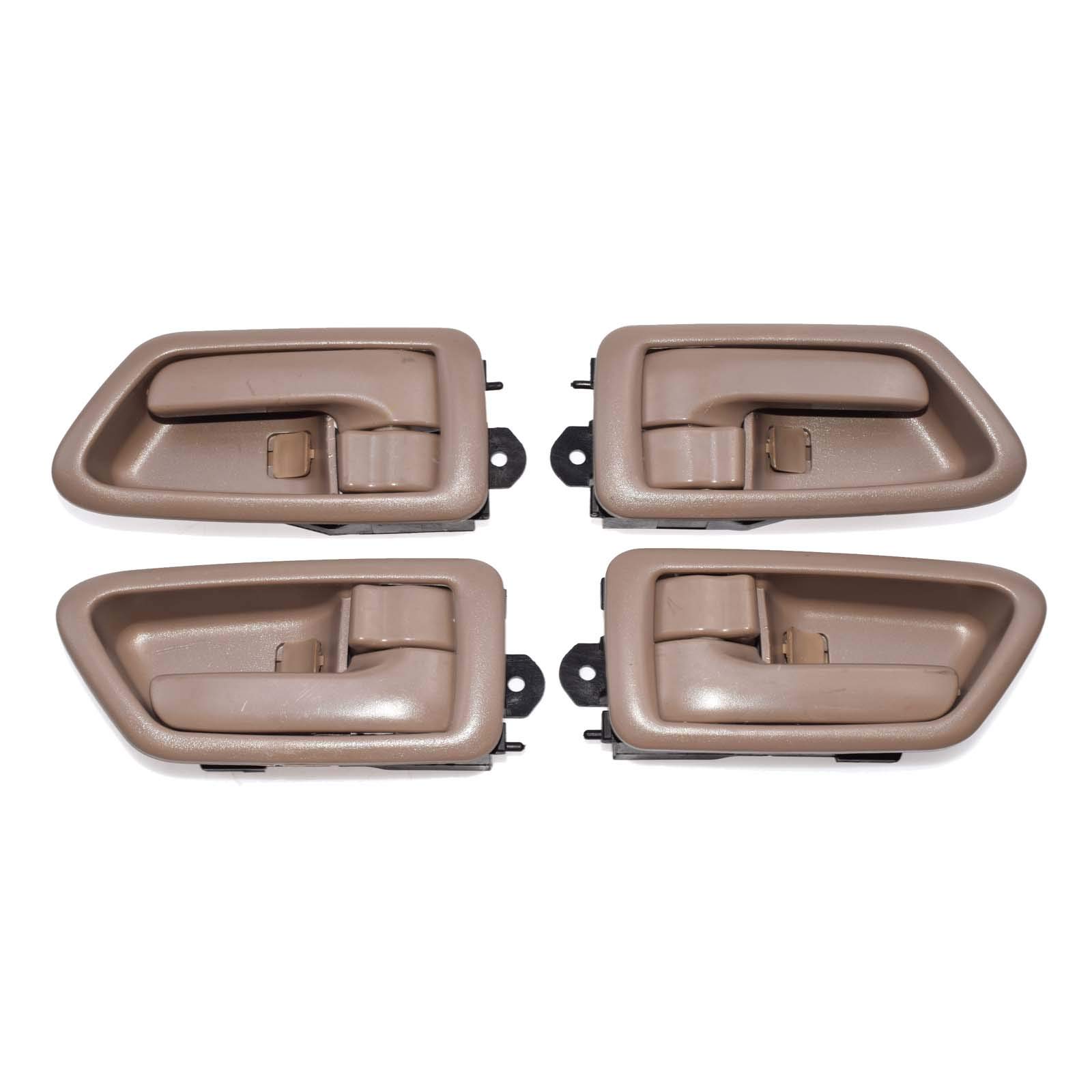 Innenraum Türgriff innen passend Grau Grau/Passend for Toy.ota Camry 1997-01 Innentürgriff Vorne Hinten Rechts Links 69205AA010,TO1353123,69206AA010(Beige 4PCS) von TKDCKF