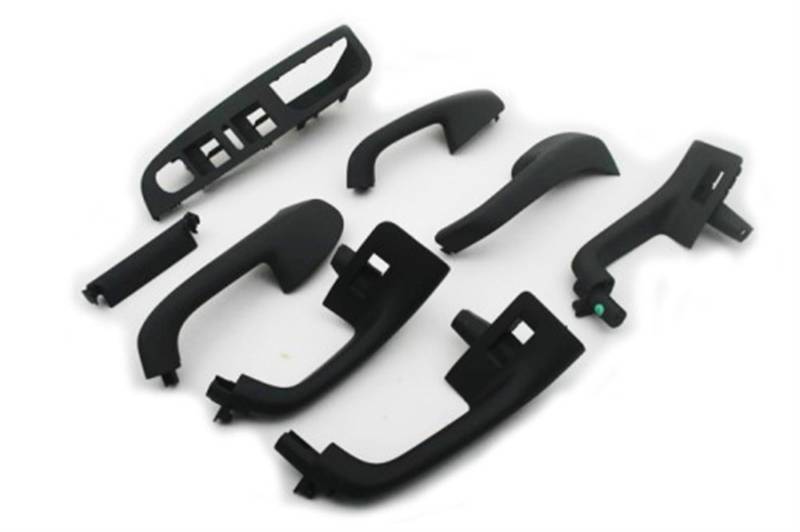 Innenraum Türgriff innen passend Innen Haltegriff Set Satin Schwarz for Volkswagen/Fit for VW Golf Jetta MK5 von TKDCKF