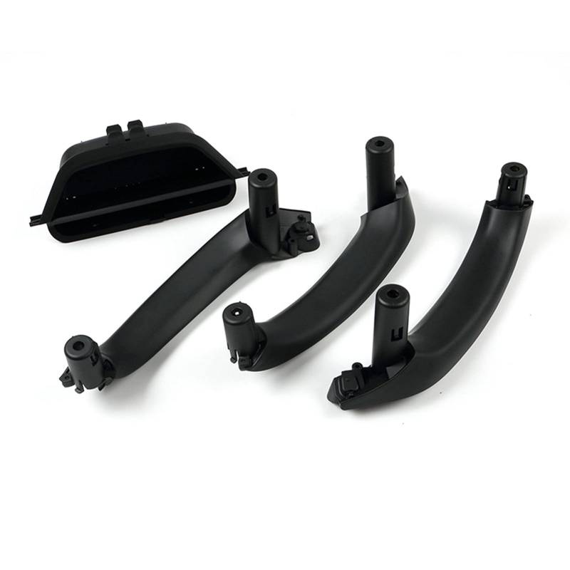 Innenraum Türgriff innen passend LHD RHD Auto-Innentürgriff vorne links, Griffverkleidung, Zugverkleidung/Passend for BM.W X3 X4 F25 F26 2010-2017, Autozubehör(Black 4Pc) von TKDCKF