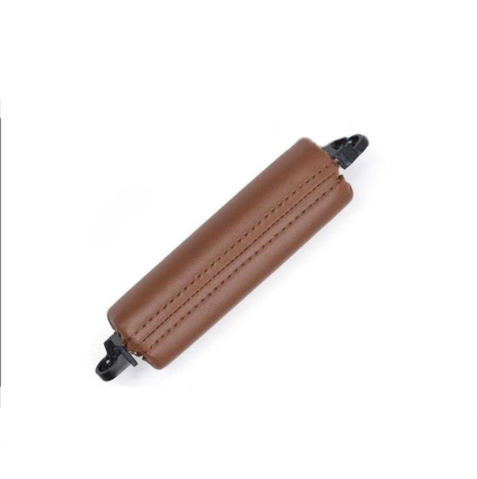 Innenraum Türgriff innen passend LHD RHD Echtleder Fahrerseite Innentürgriff Zierleiste Beige Schwarz/Passend for Volkswagen Touareg 2003-2010(Red Brown) von TKDCKF