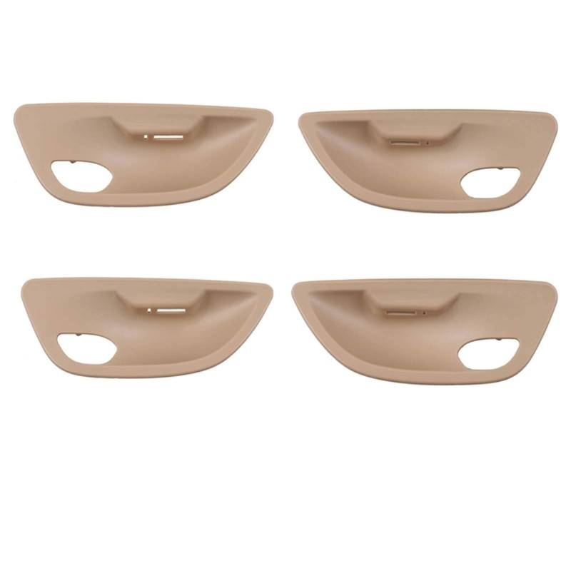 Innenraum Türgriff innen passend LHD RHD Innentürgriffschalenabdeckung Ersatz/Passend for BMW 5er F10 F11 F18 2010-2017(Beige 4pcs Set) von TKDCKF