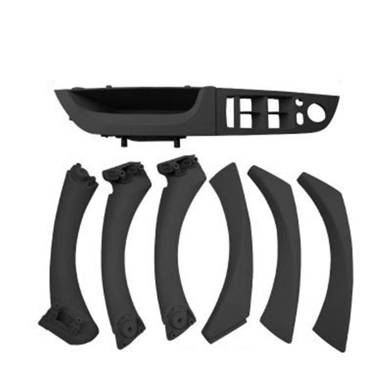 Innenraum Türgriff innen passend Originales Innentürgriff-Panel-Kit/Passend for BMW E90 E91 3er-Serie 2004-2012 Limousine Pull Trim Cover Autozubehör(35.5 cm Black 9 Pcs) von TKDCKF