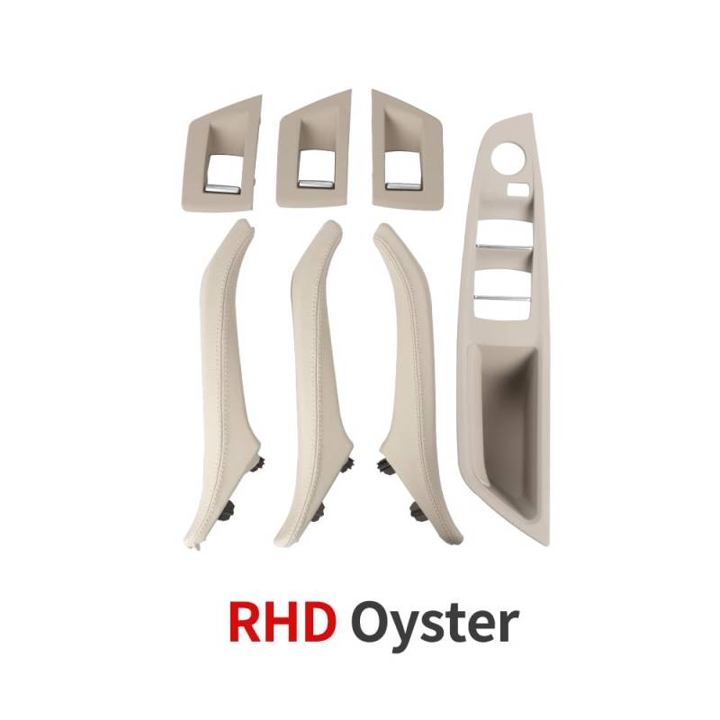 Innenraum Türgriff innen passend Rechter Griff, Fahrer-Innentürgriff, Ledergriff, Armlehnenverkleidung ohne Spiegelklappknopf/Passend for BMW 5er F10 F11(RHD Oyster) von TKDCKF