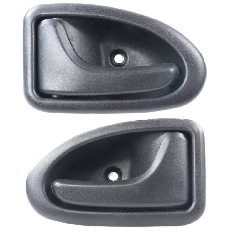 Innenraum Türgriff innen passend Schwarzer Autoknopf for innere Türgriffe links/rechts, passend for Renault TRAFIC Clio 1999-up Scenic Megane(Rear Left Right 2pc) von TKDCKF